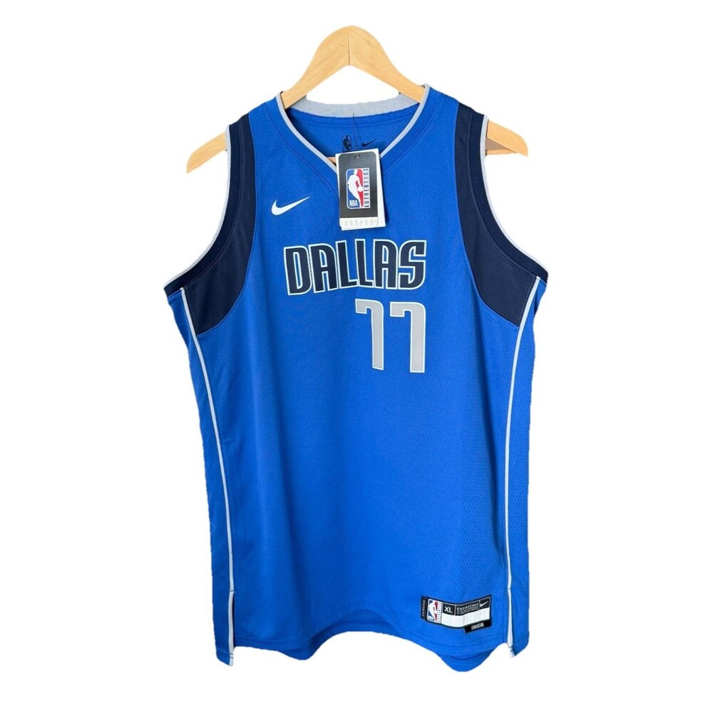 Youth Nike Luka Doncic Dallas Mavericks #77 Blue Basketball Jerseys, XL, NWT